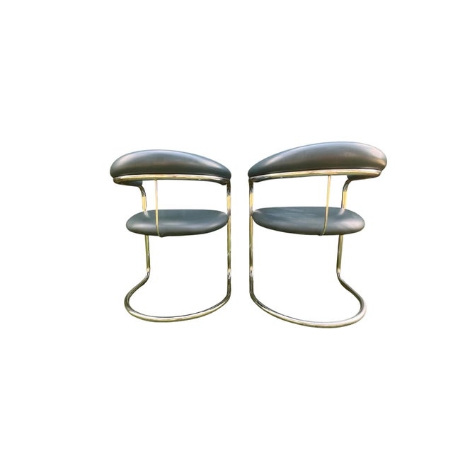 Anton Lorenz Bauhaus Ss33 Chrome Cantilevered Armchairs Attributed to Anton Lorenz for Thonet For Sale - Image 4 of 9