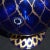 Murano Vintage Murano Nason Signed Sapphire Blue Gold Flecks Diamond Design Italian Art Glass Flower Vase For Sale - Image 4 of 7