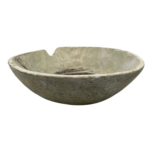 Vintage Wooden Parat Bowl - Small For Sale