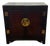 Vintage White Furniture Chinoiserie Style Burl Wood & Lacquer Storage Cabinet / Nightstand For Sale