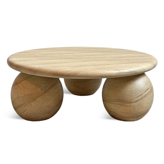 Indoor Outdoor Round Ball Coffee Table For Sale In Los Angeles - Image 6 of 10