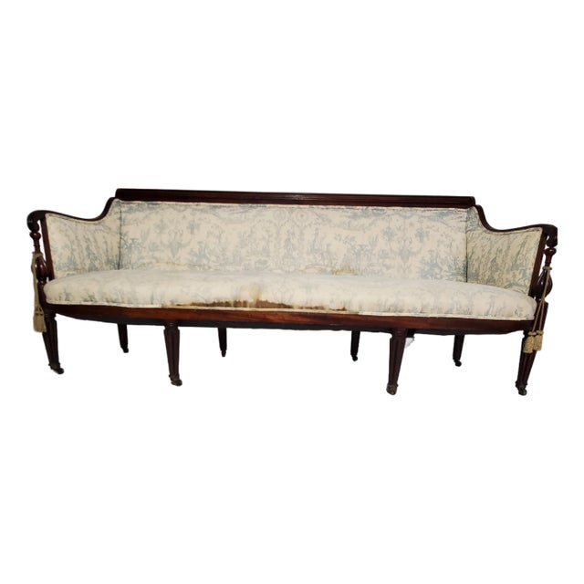 18th Century Sheraton Sofa General Lafayette Provenance For Sale
