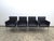 Jason 1410 Armchair Set in Black Leather by Walter Knoll, Set of 4 For Sale - Image 15 of 16