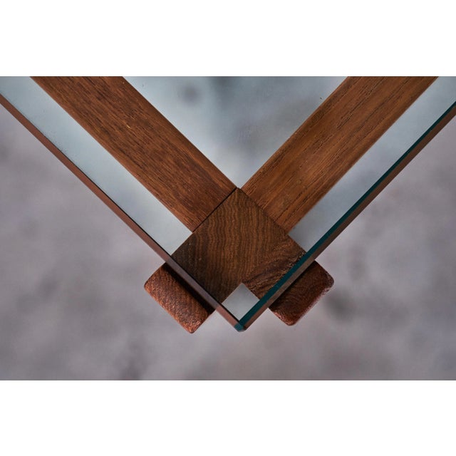 Wood Danish Teak & Glass Coffee Table, 1960s For Sale - Image 7 of 12