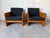 1970s Mid-Century Modern Milo Baughman - Style Architectural Cube Lounge Chairs – Pair For Sale - Image 10 of 17
