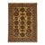 Cream Kazak Tribal Wool Rug With Medallions, 5'4" X 7'4" For Sale