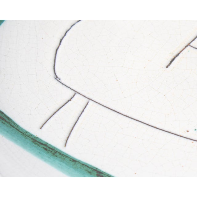 Mid 20th Century Ceramic Plate With Horse by Jacques Innocenti For Sale - Image 5 of 7