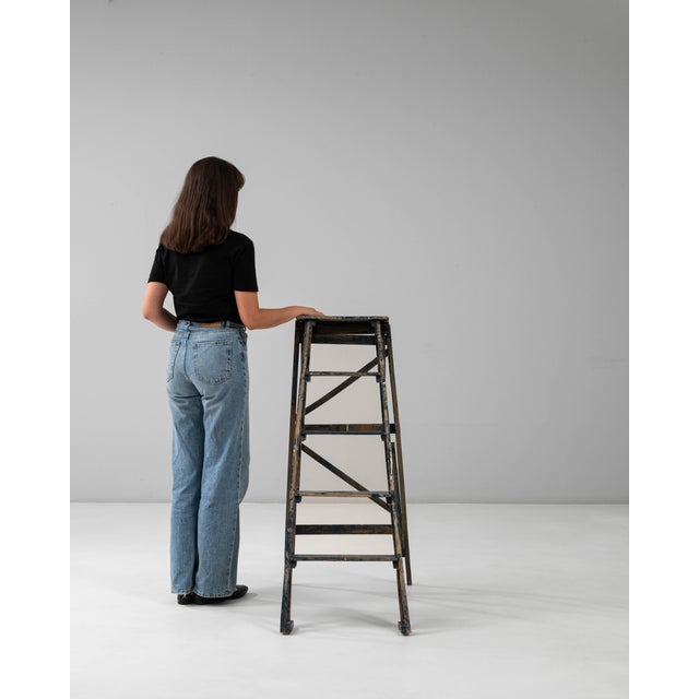 1900s French Wooden Painters Ladder For Sale - Image 18 of 18