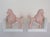 FREE SHIPPING ANYWHERE IN THE CONTINENTAL US! This is a set of whimsical vintage bookends featuring pink French poodles...