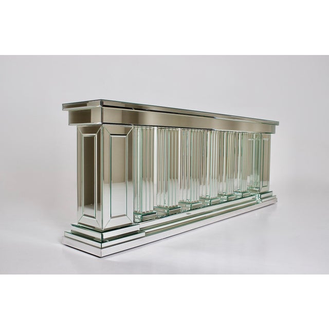 Mirrored Baluster Console from Maison Roméo, 1980s For Sale - Image 16 of 16