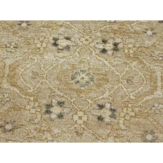 Boho Chic Hand Knotted Indo Oushak Rug. 8'x 10' For Sale - Image 3 of 18