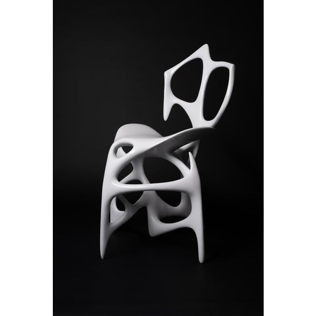 White Pearly White AI Standard Gu Chair by Duen Studio For Sale - Image 8 of 12