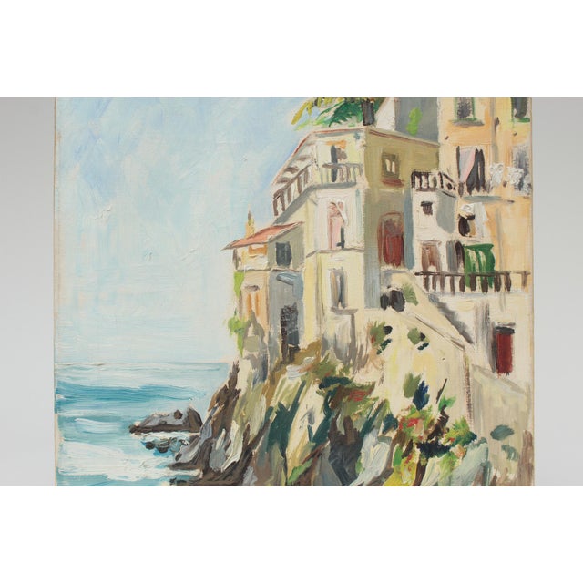 Minori, Italy, 1962, Oil on Canvas For Sale - Image 4 of 14