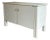 Vintage Coastal Regency Style Cream Console Cabinet For Sale