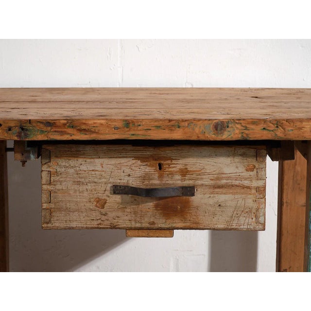 Vintage Worktable, 1920 For Sale - Image 9 of 12