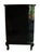 Black Lacquer Chinese Corner Cabinet With Inlaid Stone For Sale In Portland, OR - Image 6 of 10