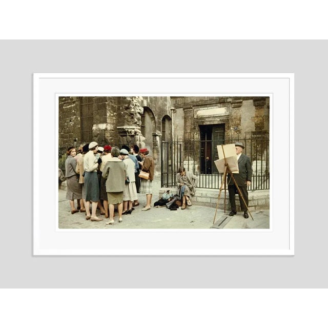 Modern Paris Culture Vultures 1950s by Peter Cornelius Framed C-Print Photograph For Sale - Image 3 of 3
