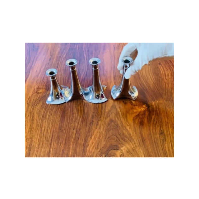 Silver Modular Chrome Chandeliers from WMF, Germany, 1970s, Set of 6 For Sale - Image 8 of 9