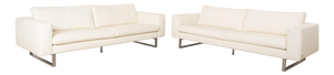 WK 620 4-Seater Sofas in Cream Leather from WK Wohnen, Set of 2