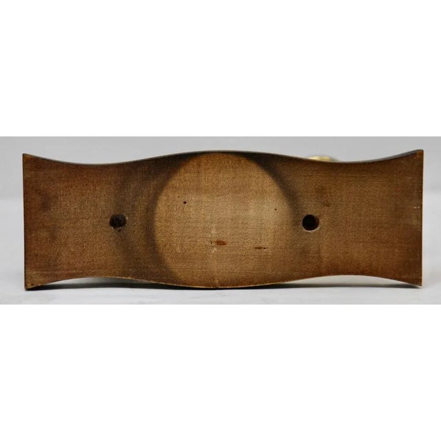 Art Deco Wooden and Brass Candlesticks, 1930s, Set of 2 For Sale - Image 6 of 11