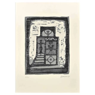 Massimo Campigli, The House of Women, Etching, 1970s For Sale