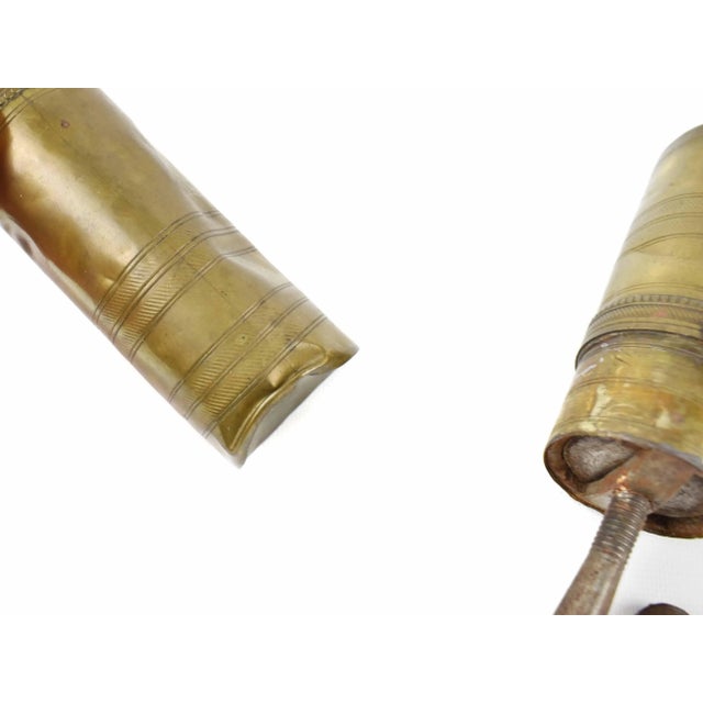 Brass Early 20th Century Brass Ottoman Turkish Spice Coffee Grinder Mill For Sale - Image 8 of 11