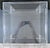 MCM Hollywood Regency Clear Lucite Acrylic Two-Tier Square Side Table For Sale In Miami - Image 6 of 7