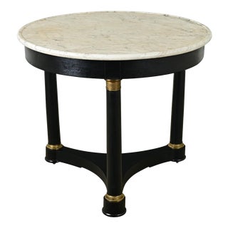 French 19th Century Ebonized Empire Gueridon For Sale