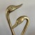 Mid 20th Century Vintage Pair of Large Brass Swans Birds Mid Century Hollywood Regency Decor For Sale - Image 5 of 7