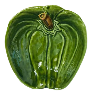 20th Century Olfaire Majolica Bell Pepper Dish