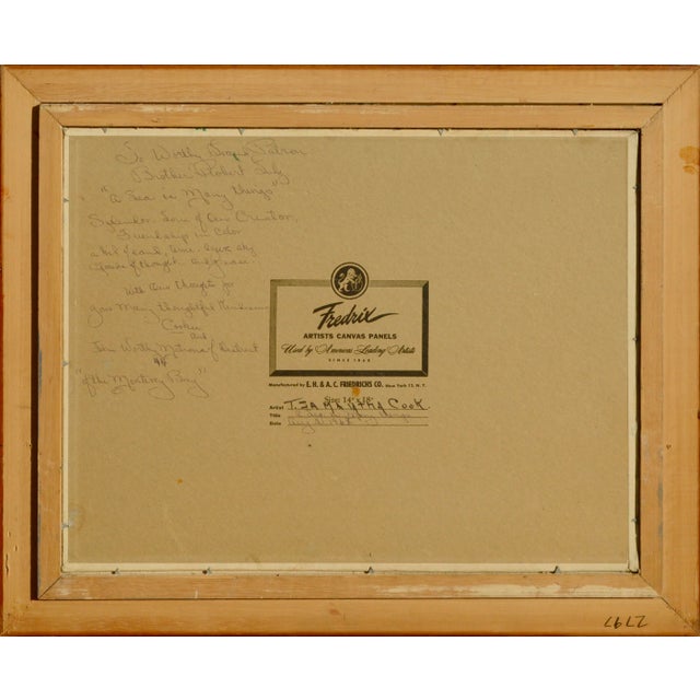 1960s Vivid Vintage Monterey Seascape by T. Samantha Cook For Sale In Monterey, CA - Image 6 of 7