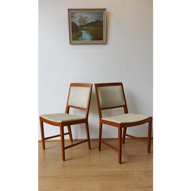 Set of Teak Chairs by Bertile Fridhags for Bodaforrs, 1970s For Sale - Image 17 of 18