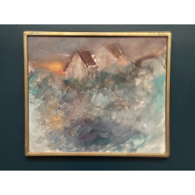 Original Vintage Swedish Oil on Panel – “Afton” by Kai Nielsen – Signed – Vintage & Framed – 53 × 45.5 cm (20.9" × 17.9")...