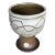 1993 Fullmer Studio Pottery Brown and White Ceramic Cup Goblet or Vase For Sale