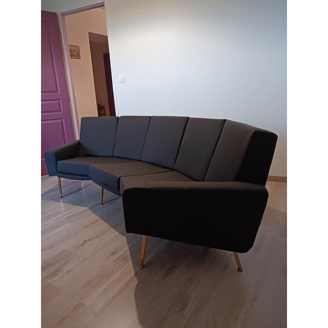 Panoramic Model Sofa by Pierre Guariche Edited for Airborne, 1954 For Sale - Image 16 of 18