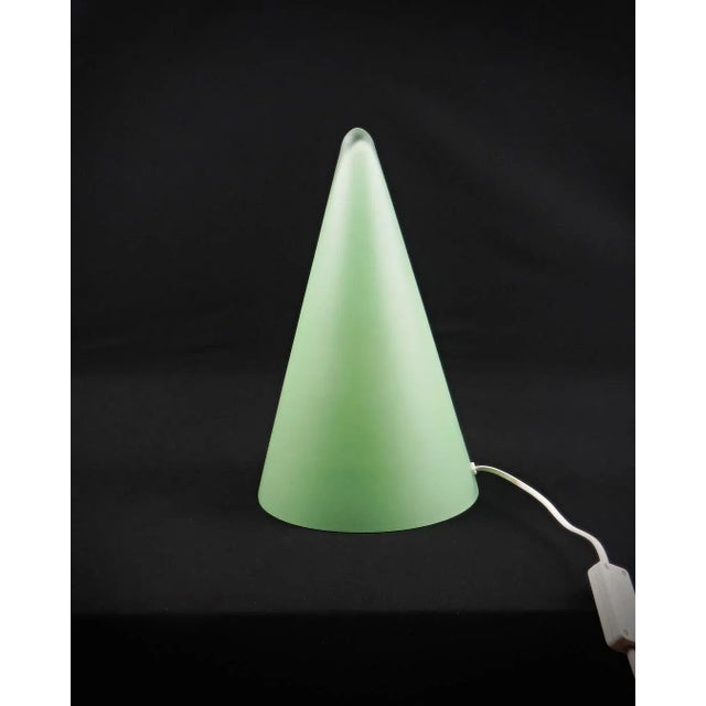 Metal Vintage Table Lamp in Glass and Metal, 1990 For Sale - Image 7 of 12