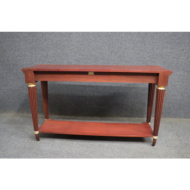 McLain Wiesand Mahogany Console Table With Inlay For Sale - Image 11 of 12
