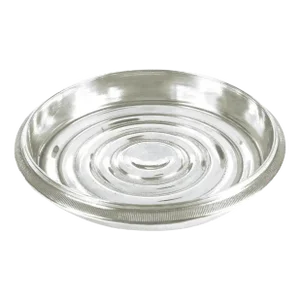 Contemporary Silverplate Coined Edged Bottle Coaster