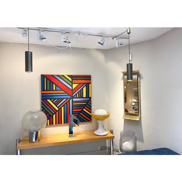 Pair of Suspensions by Max Ingrand for Fontana Arte, 1960s This piece is attributed to the mentioned designer/maker. It...