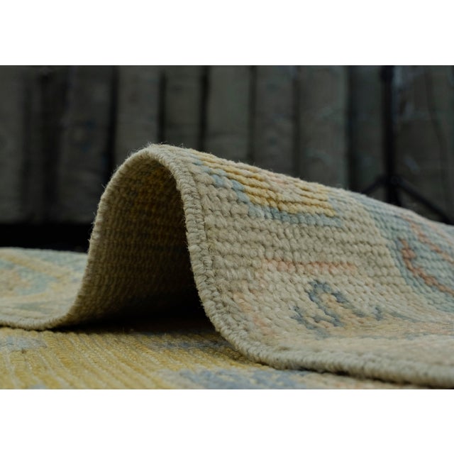 Textile Turkish Oushak Rug 2'8" x 6'6" #18002 For Sale - Image 7 of 8