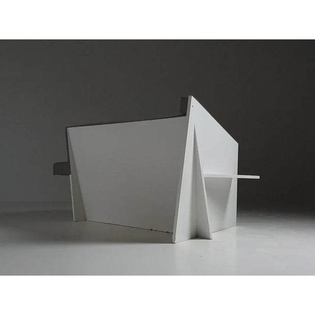 Designer: architect gunnar daan year: c 1975 origin: the netherlands material: wood, original leather upholstery...