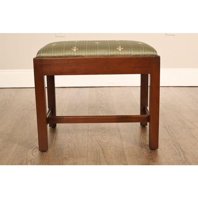 Kittinger Williamsburg Adaptation Mahogany Footstool For Sale - Image 12 of 18