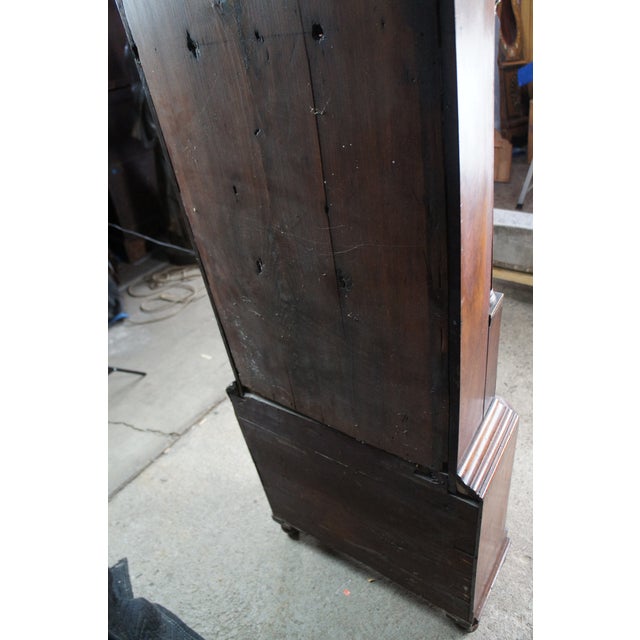 Monumental Antique 18th Century English Georgian Manchester Grandfather Clock For Sale - Image 14 of 18