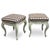 Louis XV Rococo Revival White Stools, 1870s, Set of 2 For Sale - Image 6 of 6
