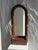 Rounded Wood Mirror with Drawer, 1980s For Sale - Image 6 of 18