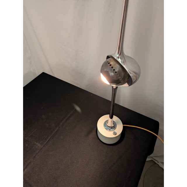 Cobra Table Lamp in Chromed Steel from Arredoluce Monza, 1960s For Sale - Image 12 of 13