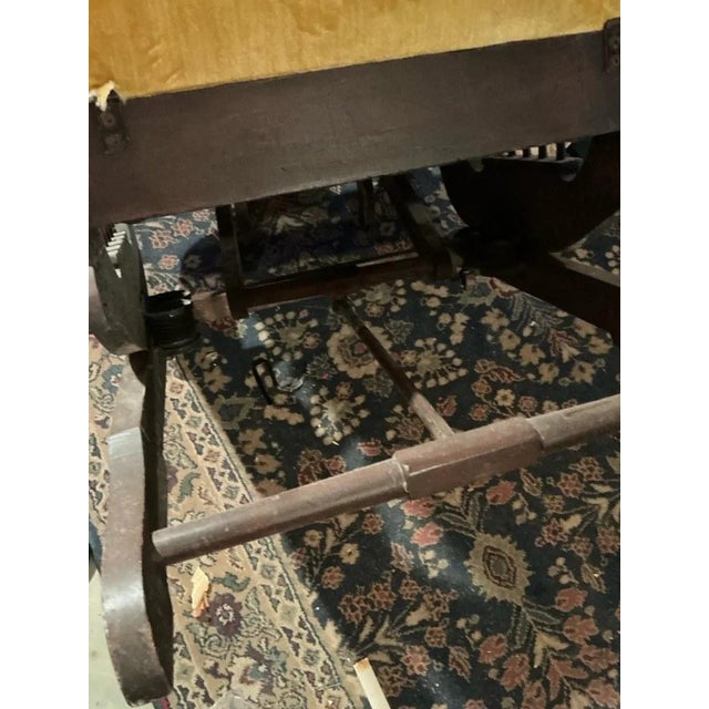 Antique Morris Style Reclining Rocking Chair With Pull-Out Footrest ...