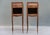 Brown 1960s Pair of French Louis XV Style Tiny Side Tables Nightstands For Sale - Image 8 of 12