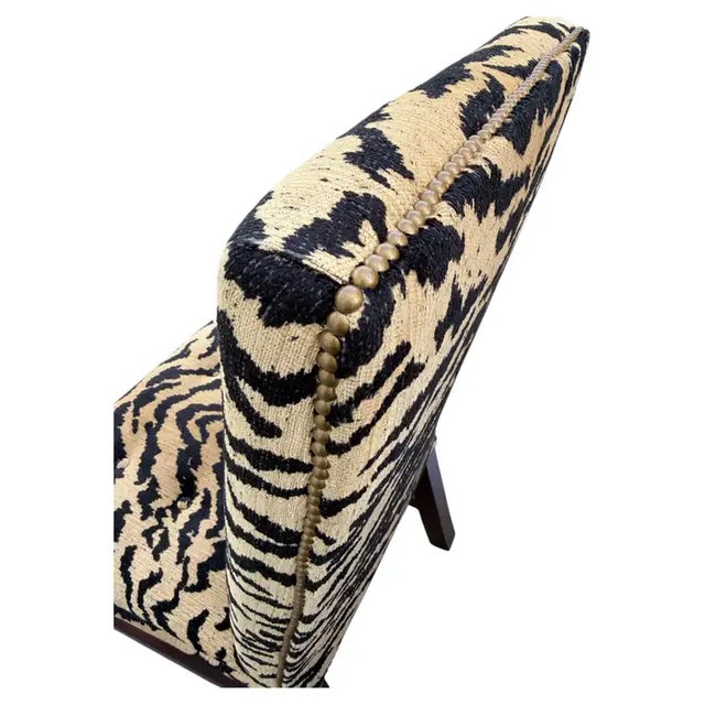 Ralph Lauren High Back Tiger Dining Accent Chairs, Pair For Sale - Image 9 of 12