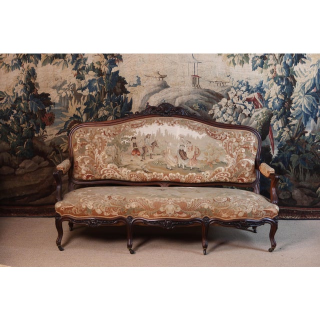 Napoleon III Living Room Set, Set of 10 For Sale - Image 12 of 16